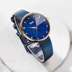 Bisley Women Watches with Shiny Starry Sky Dial Watch